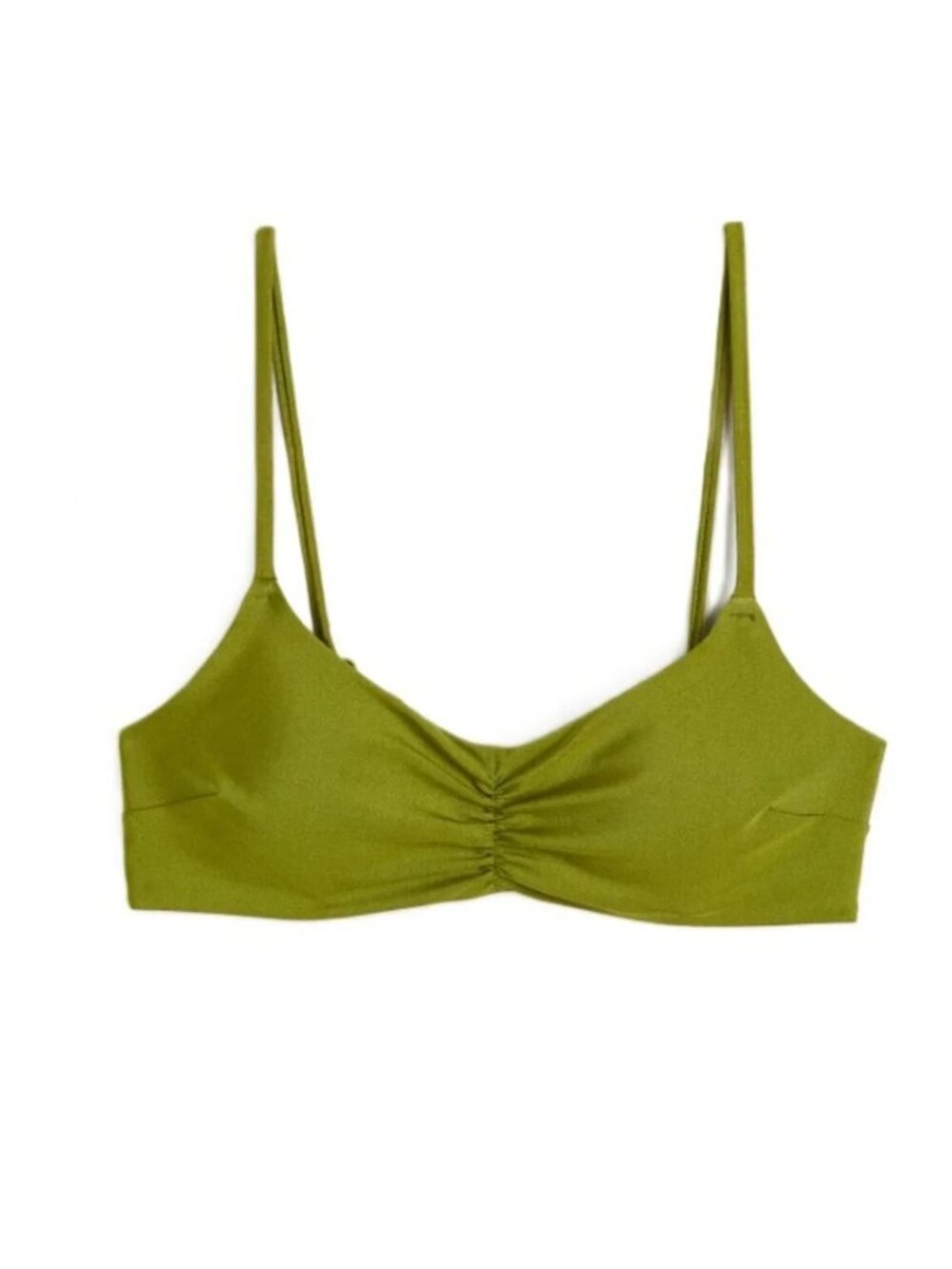 🔥2/$15🔥NWT - H&M Padded Bikini Top - Green - Size 10
